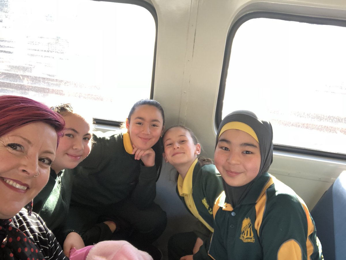 Louise Reynolds (@ljanereynolds) on Twitter photo On train to <a href="/MCA_Australia/">MCA Australia</a> with 30 kids, parents & siblings. 15 kids have been working at the MCA for the week! Ready for the Tour On train to <a href="/MCA_Australia/">MCA Australia</a> with 30 kids, parents & siblings. 15 kids have been working at the MCA for the week! Ready for the Tour