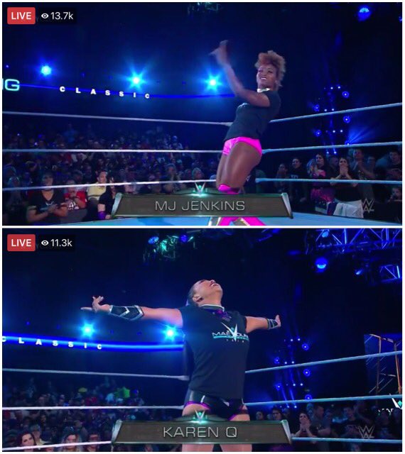 rodzjohnny's tweet photo. Two former #wuw #dastunnas #worldofunpredictablewrestling #MYC2018 #MaeYoungClassic #MaeYoungClassic2 #maeyoungclassic2018 da #mjjenkins da #karenq #gleasonsgym #wwe #nxt #WWENXT #wwehof #unpredictablejohnnyrodz https://t.co/3k8B5vdF2t