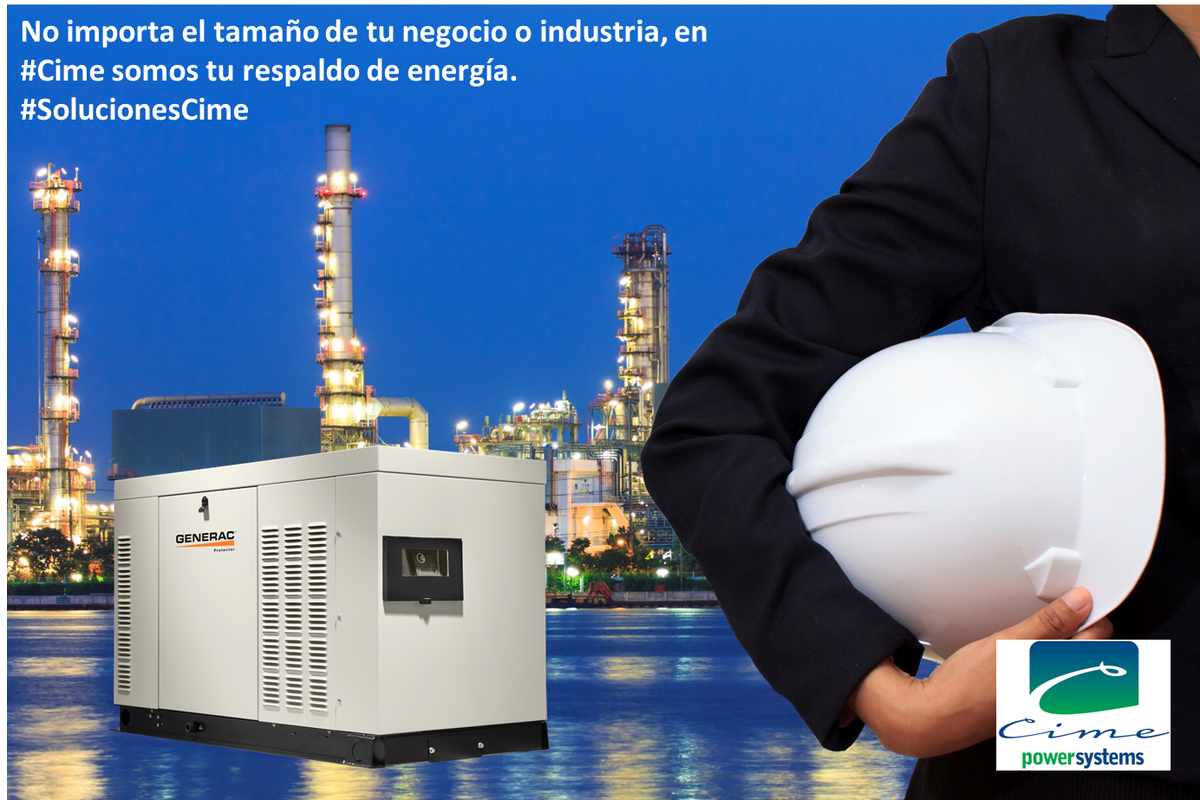 EnergiaSiempre's tweet photo. No arriesgues tu capital ni tu línea de producción por un corte de luz, mejor respáldate con un generador #Generac.
#CimePower te ofrece la linéa mas completa de generadores, ideales para aplicaciones industriales, comerciales o residenciales.
#SolucionesCime https://t.co/8eqauUJO6V