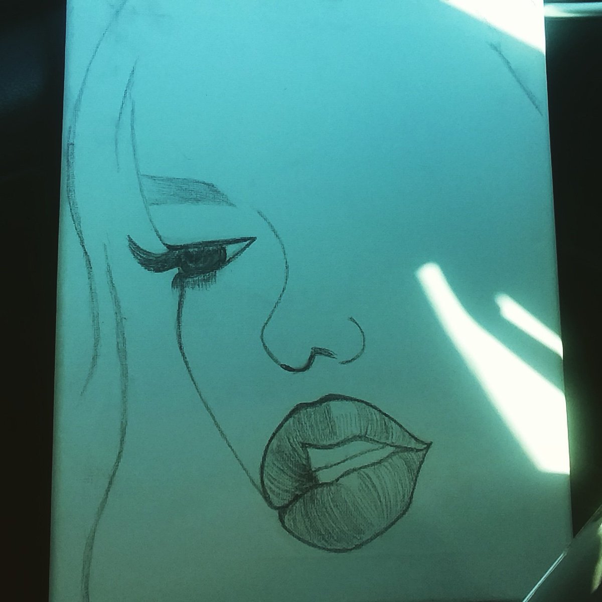 1SassyRedBone's tweet photo. Clearing my head, working on a couple of pieces. Bout to start a new one #StressSketching #MyZen #Works4Me https://t.co/ewgGiYtKei