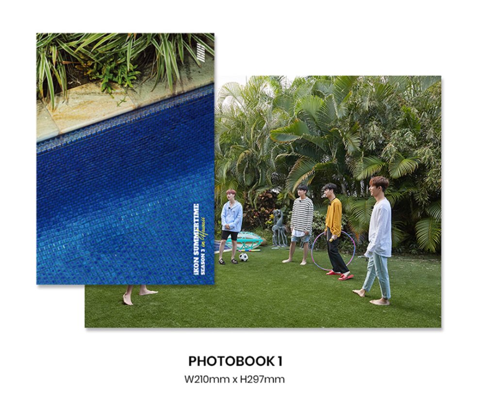 iKONWorldID's tweet photo. [SHARING GOODS] 2018 iKON SUMMERTIME in HAWAII

√ Outbox+DVD
√ Photobook 1 (100p)
√ Photobook 2 (100p)
√ Mouse Pad
√ Hand Towel
√ Member set (Pc 2pcs+photoset+sticker)
* BI/Bobby/June
* Chanwoo/Donghyuk/Jinhwan/Yunhyeong

Close PO: 26/08 https://t.co/f9O8x2lN7k