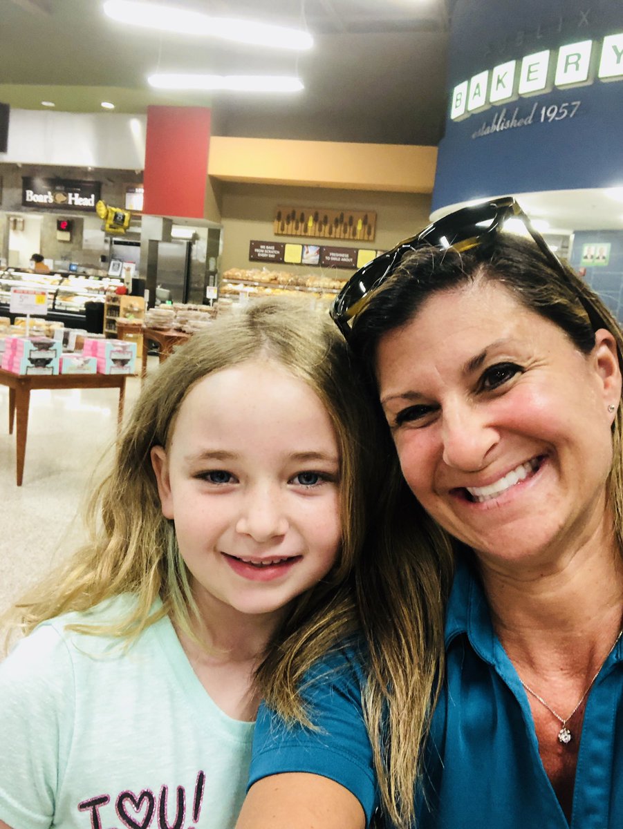CESCorkyBear's tweet photo. Met this little lady in Publix yesterday. She’s spent the summer practicing her “Excellence is?”.....EX-PEC-TED!! #TrueCorkscrewBear #MissOurStudents #Only7MoreDays @collierschools https://t.co/7d9jHc4og5