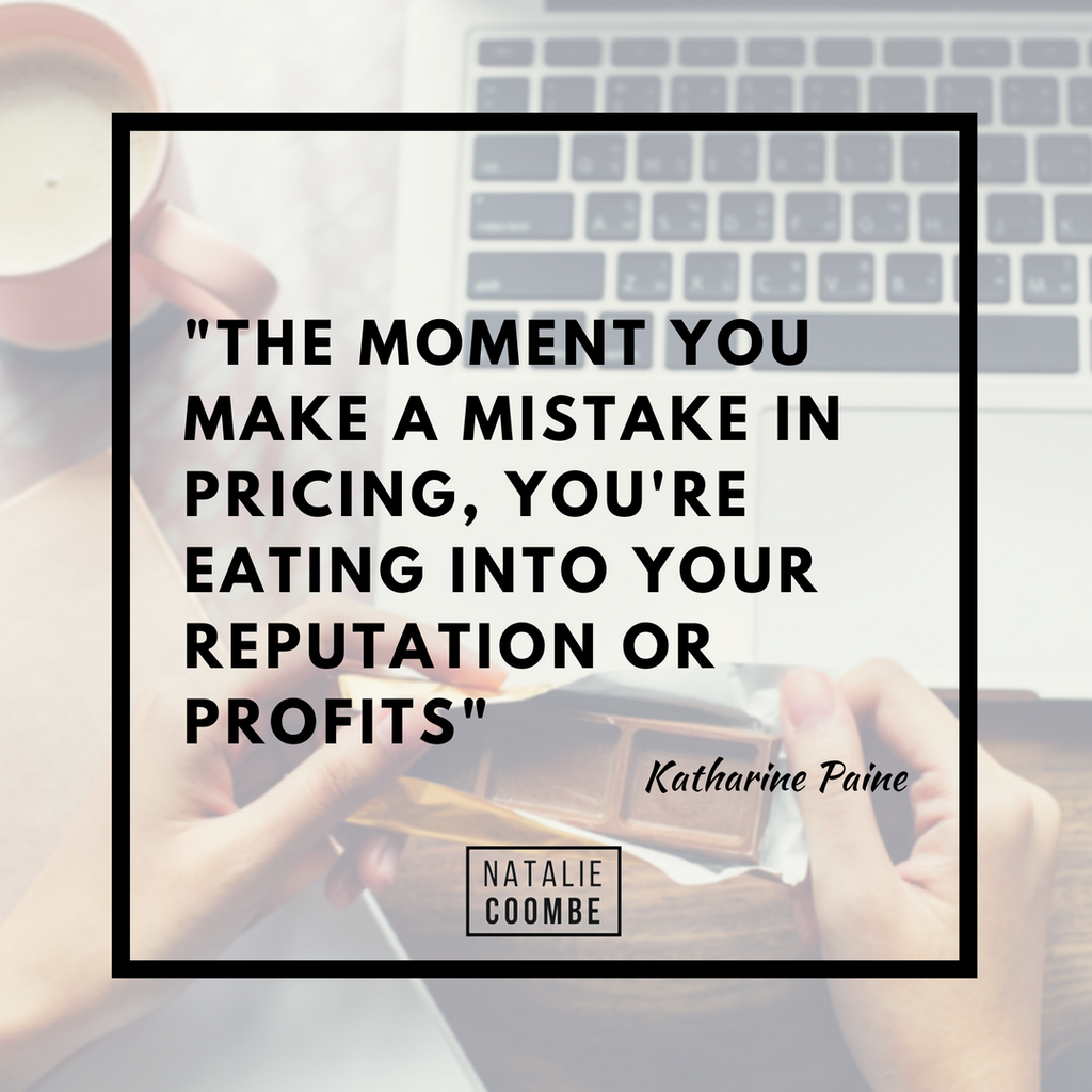 NatalieCoombe's tweet photo. Your customers will value you based on your price.  

Cheaper is not necessarily better... https://t.co/IPMvjYeKJQ