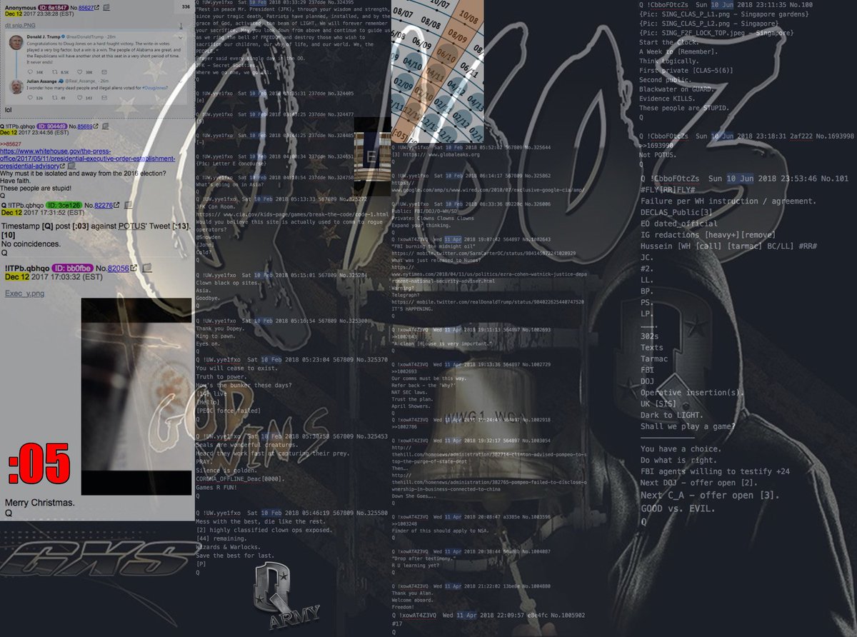 2runtherace's tweet photo. 1. Today's Q Clock!! From the board!! #QClock #WindTheClock #RereadCrumbs #QAnon #FutureProvesPast @realDonaldTrump https://t.co/mRnpXegmMT