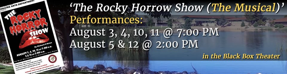 Rocky Horrow Show - Final Weekend! Shows Friday, Saturday and Sunday! Purchase Tickets online at: vvc.edu/tix - View event details at: calendar.vvc.edu/EventList.aspx…