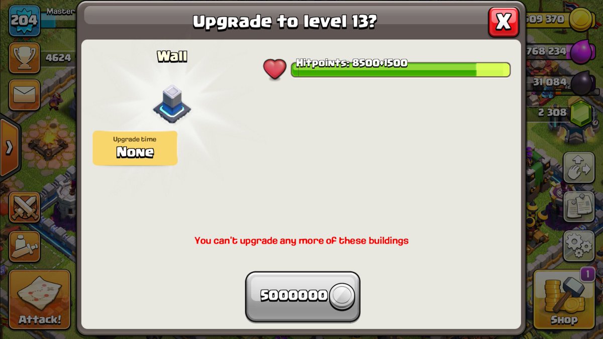 Muros acabados... dame más muro <a href="/supercell/">Supercell</a>!! 
En breves volvemos con más plenos... ✌🏻😛⭐️⭐️⭐️