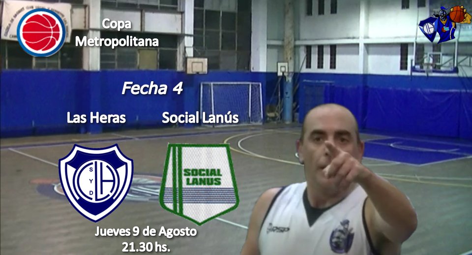 #CopaMetropolitana
Mañana noche de buen 🏀, <a href="/LasHerasBasket/">Las Heras Basket</a> 🤝 <a href="/sociallanusbasq/">Social Lanus basquet</a>