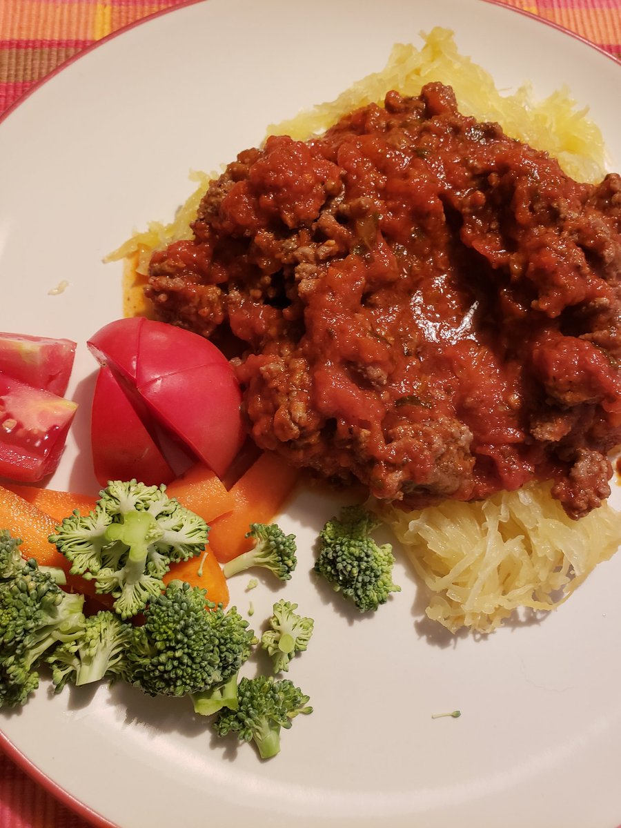 jbrown8nc's tweet photo. Spaghetti made with spaghetti squash!😋 #keto #ketodiet #ketogenic https://t.co/gxp96jH9yD