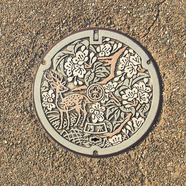 This #kyoto #manholecover would make a nice wax seal.