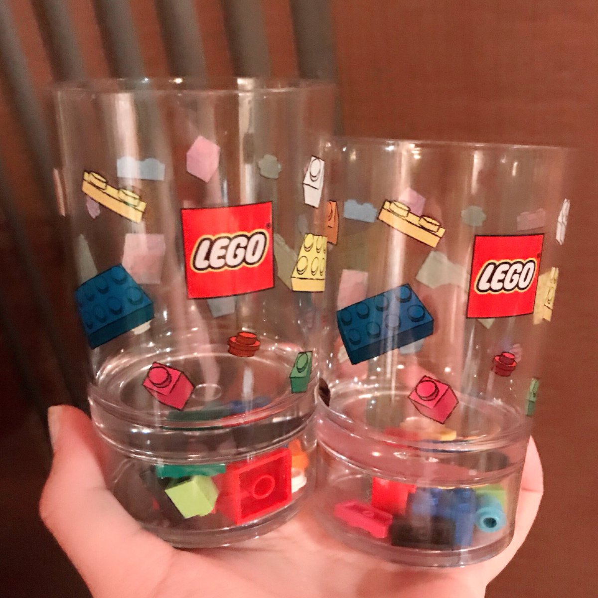 あつよ Legoのコップがかーわーイイ 下のクリア部分にlegoブロックが入っとる 食洗機可 あつよ Legoのコップがかーわーイイ 下のクリア部分にlegoブロックが入っとる 食洗機可
