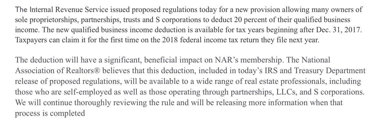 Breaking News: IRS Guidance Out on 20% Business Income Deduction