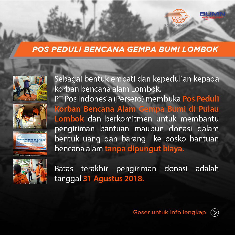 POS INDONESIA On Twitter Sebagai Bentuk Empati Dan Kepedulian