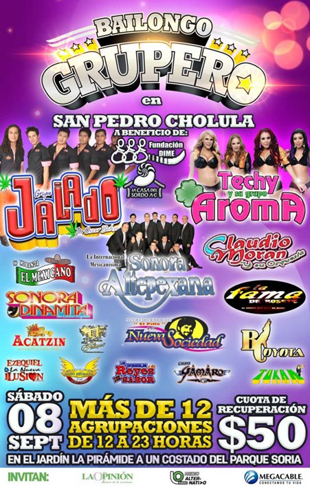 LivMagazineMx's tweet photo. SUPER BAILONGO!!💃 #LOMedia y @laopinionpuebla te invitan este 8 de #septiembre a #BailongoGrupero a beneficio de la fundación DIME
No te lo puedes perder!! 👍🎤🎧
@prensa_linares https://t.co/oSVkyN2iVL