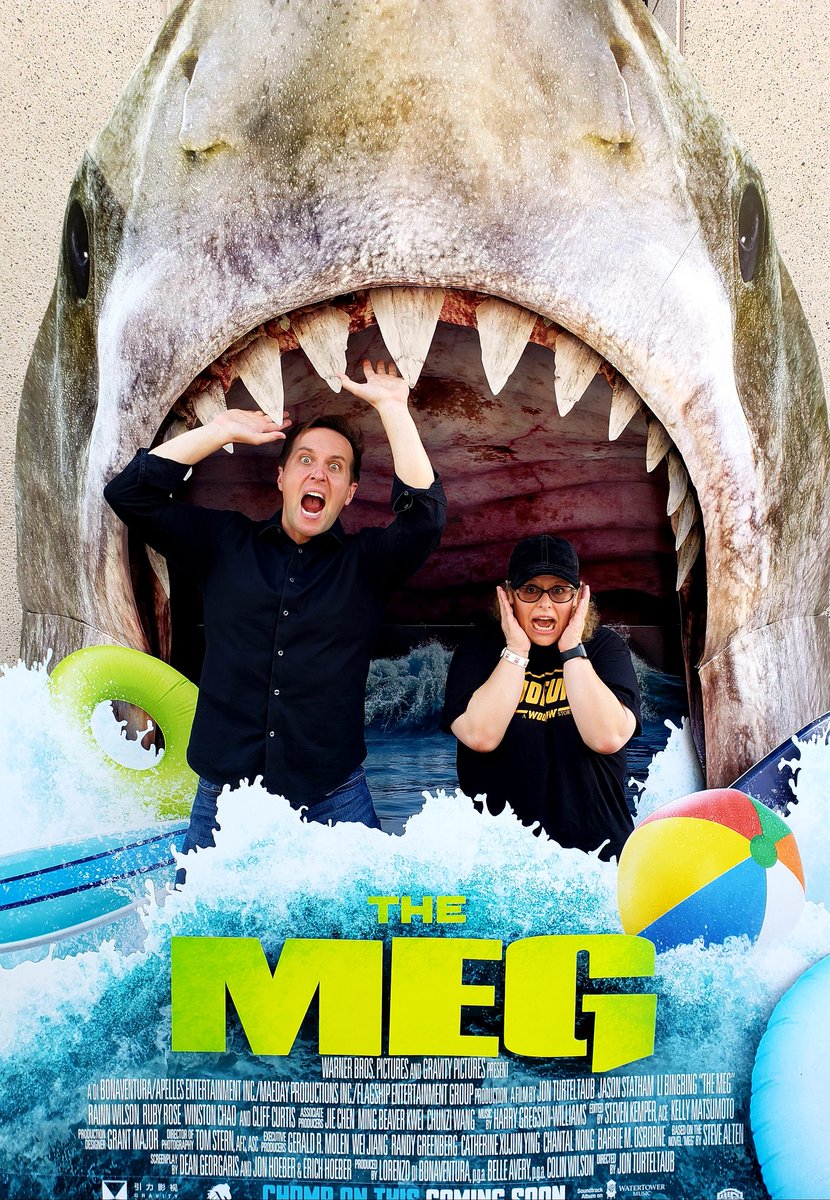 I saved Ravey from being eaten by #TheMeg. You can thank me tomorrow on the show, Squad. #PleasedToEatYou.