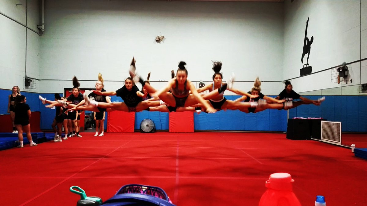 Jumping our way through the week fixing details! #workingwednesdays #GBVC #F8 #cat$  #bobcatpride #weareGB #gators #blackout #jumpday #jumpinjumpin  #toetouch #cheer #cheerleading