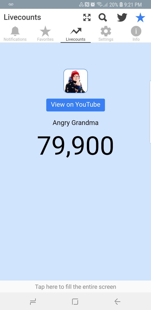 AustinArmy20's tweet photo. Everyone go subscribe to angry grandma on YouTube @Breathecarolan they are 100 subscribers away from 80k #AustinArmy get lit https://t.co/UyCK5nUE3J