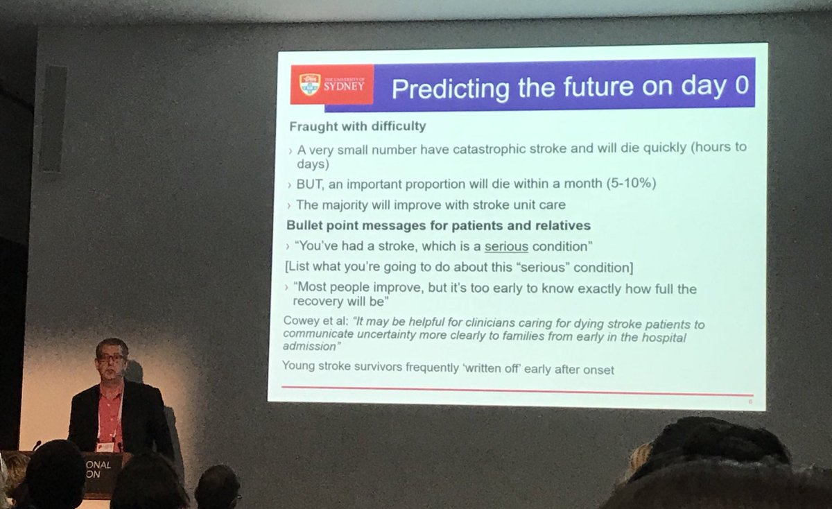 Dominique Cadilhac (@dominiquecad) on Twitter photo #Stroke2018Syd Prof Richard Lindley explains the importance of conveying ‘uncertainty’ in prognosis in the early hours, days after stroke @ProfGerMed <a href="/strokeCRE/">CRE Stroke Rehab</a> #Stroke2018Syd Prof Richard Lindley explains the importance of conveying ‘uncertainty’ in prognosis in the early hours, days after stroke @ProfGerMed <a href="/strokeCRE/">CRE Stroke Rehab</a>