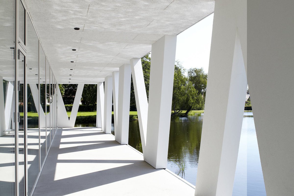 The beautiful art pavilion in Videbæk (Denmark) features in <a href="/ArchDaily/">ArchDaily</a> s online newsletter: goo.gl/5b58BM. #Troldtekt is used both indoors and out in the building designed by Henning Larsen Architects. @HLArchitects #goodacoustics