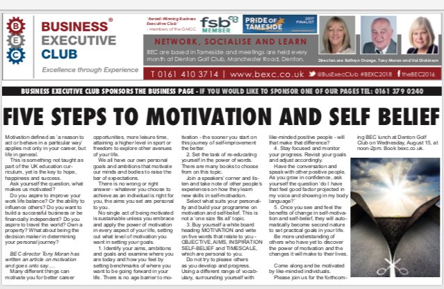 BusExecClub's tweet photo. View our article on #BEXC18 business page @newsintameside @tamesideRT #MOTIVATION @amandahrco @athenahall @valiantPservice @BennettStaff1 @BromleysLLP @HINEDavidW @MannersGary @L4Alettings @PearsonSFA @LiveWorkInvest @TOGMind @WeActTogether @Tameside_Hour #Tameside https://t.co/N1yWUwVIHo
