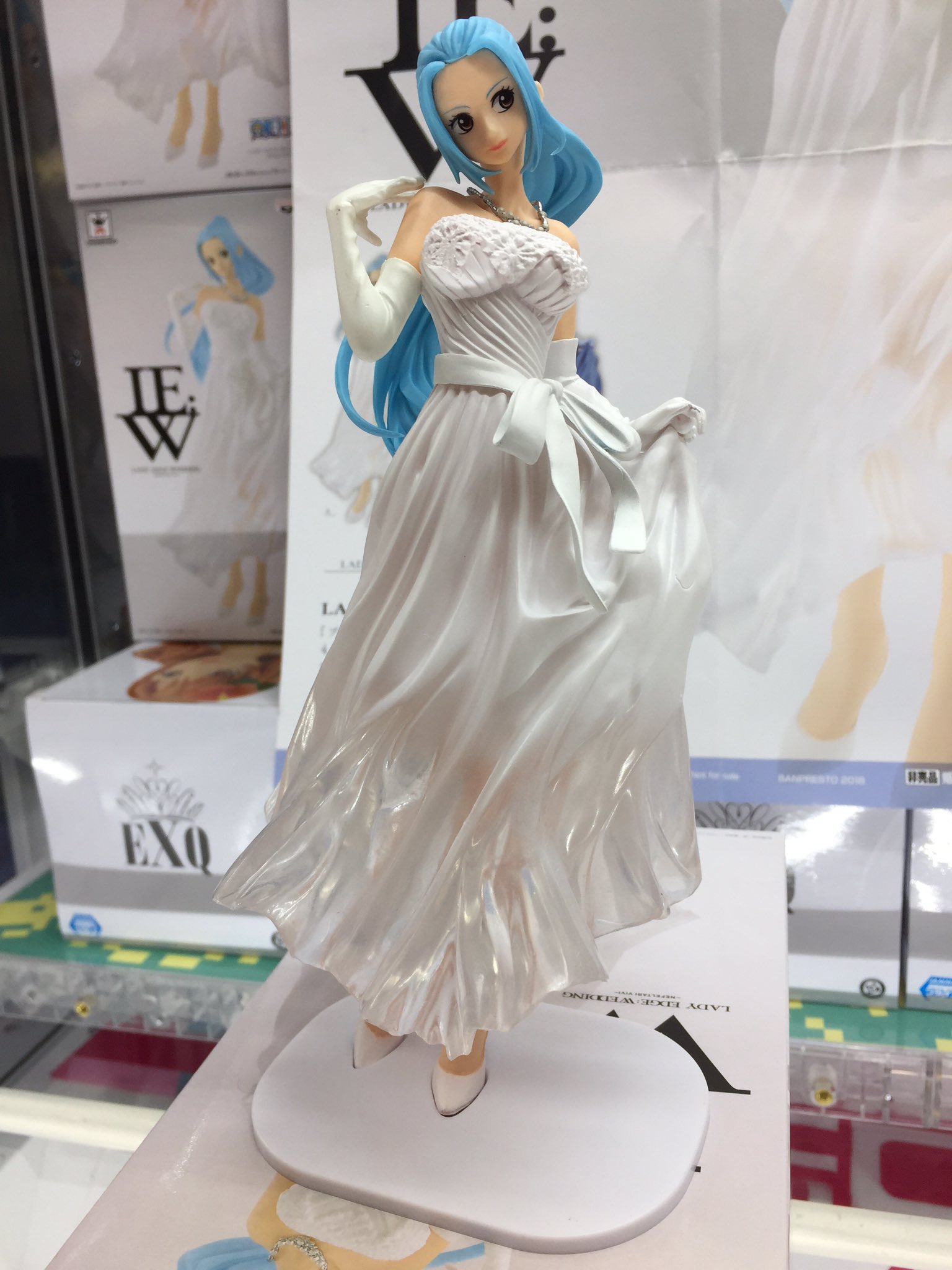 タイステ所沢 プライズ ワンピース Lady Edge Wedding Nefel Vivi ビビの髪の水色とドレスの色がよく合ってますね ﾟ綺麗です そして こちらのビビさん 特別カラー終了しております ワンピース ビビ タイトー所沢 T Co