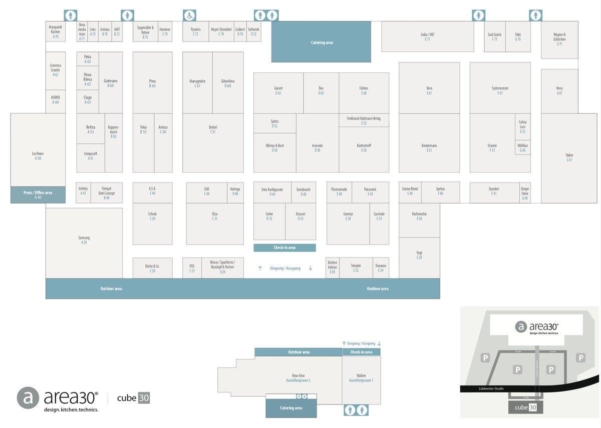 trendfairs's tweet photo. Hallenplan der #area30 und #cube30 Orderfachmesse 2018 steht nun zur Verfügung: https://t.co/8668BG8HFr | Kostenfreie Fachbesucheranmeldung: https://t.co/eu1eH65ycl https://t.co/0pX26wD9Vz