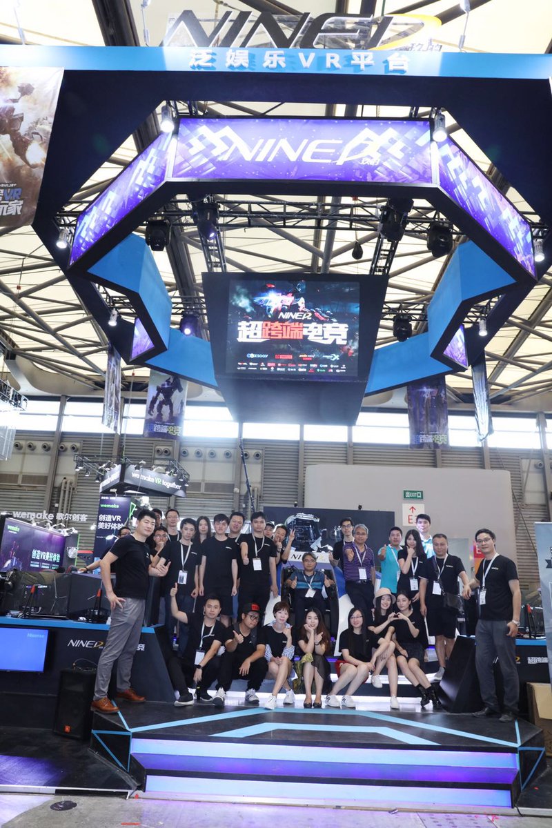 vofwar's tweet photo. #ChinaJoy2018 Back from the show, happy to work with these AWESOME guys in the last few days!
#vofwar #Esport #VideoGame #VR #FPS #BlackSharkStudio #NINED #chinajoy #China #Shanghai https://t.co/VYlygz7RaL