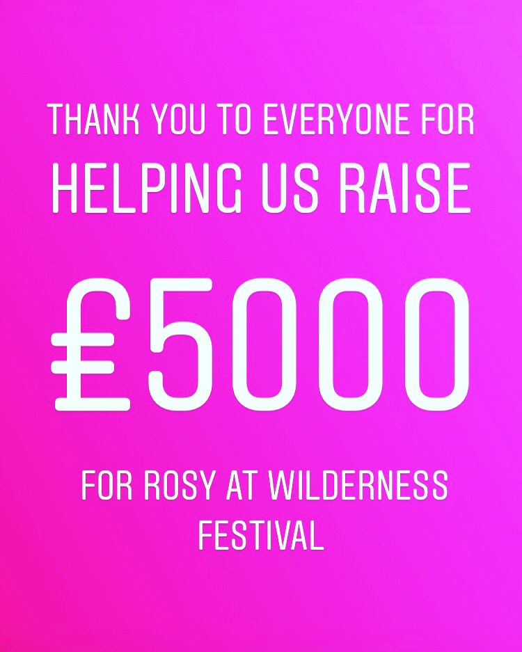 Our wonderful ROSY volunteers & supporters working at @WildernessHQ raised over £1200, The Education Company and Progeny Group made very generous donations, whilst newlyweds Raffaella & Ricky donated money raised at their Wedding! All this was doubled by Microsoft to make £5000!