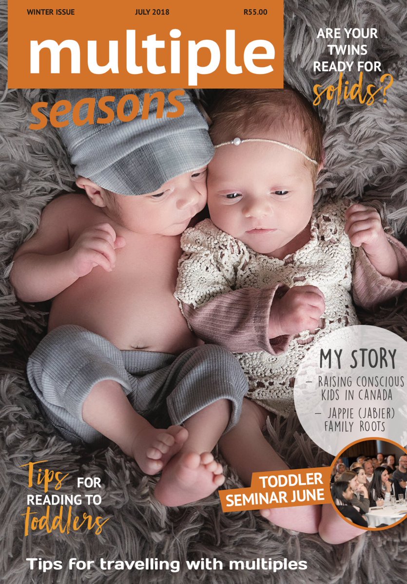 Multipleseasons's tweet photo. Winter 2018 edition #multipleseasons #twins #magazine #multiples @ToysRUs @Parent24 @kidslivingshop @ParentingHub1 @Pinterest https://t.co/XFwW1D7unv