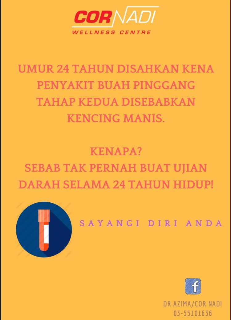 WellnessCor's tweet photo. #bloodtestperlu Sila datang ke Cor Nadi Wellness Center, Seksyen 13, Shah Alam untuk buat blood test dan hormon test segera.

03-5510 1636 untuk booking appointment atau No26, Jalan Rugbi 13/30, Seksyen 13, 40100 Shah Alam, Selangor.

#DrAzima #CorNadiWellness #ECPtreatment https://t.co/kcoPA4LBWu