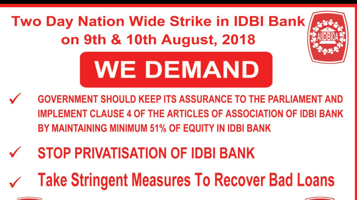 pankaj_saggi's tweet photo. #saveidbibank @ndtv @BT_India @the_hindu @aajtak stop privatization of IDBI bank Save IDBI BANK employees and their families https://t.co/BcTp8AL5yM