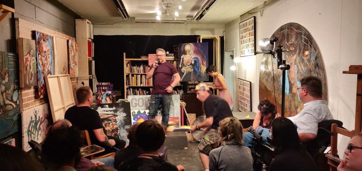 kenthehr's tweet photo. At @HouseRumble tonight.
Don't know what Rumble House is? Come down! #yyc #yycart #CalgaryIsCool #RumbleHouse https://t.co/ry1it73w0y
