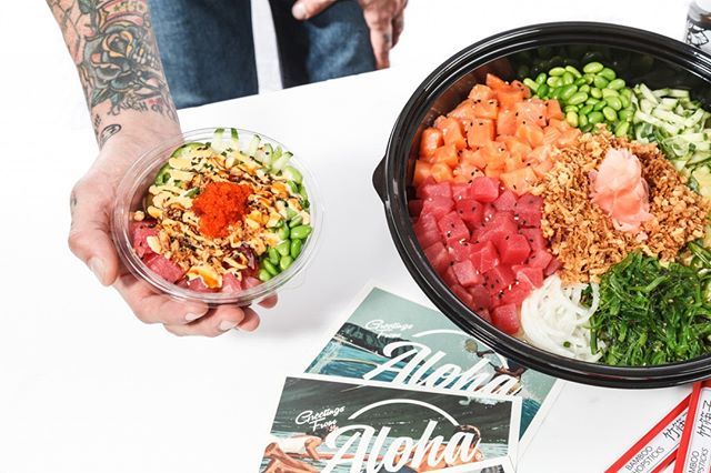 honolulumag's tweet photo. “How could you trademark aloha? How could you trademark poke?” 🌺 Cultural identity theft is nothing new for Native Hawaiians or #Hawaii’s distinctive local culture. Is @alohapokeco stealing Hawai‘i culture? Read more about the Chicago-based company’s… https://t.co/p5oMi5Lv4o https://t.co/54mbKH7L9z