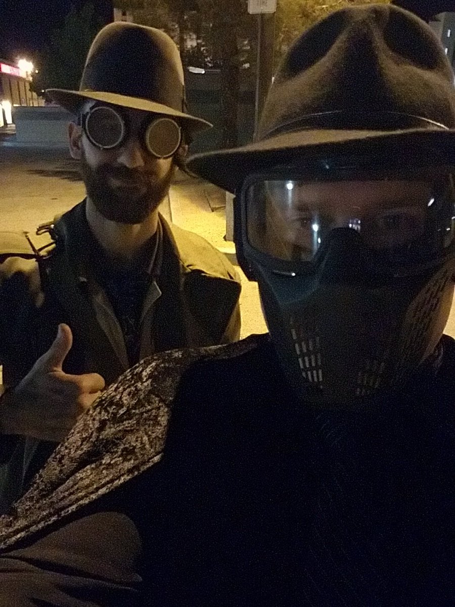 InitiativeSoCal's tweet photo. @LANLASD Superheroes patrolling tonight. Feeding the homeless. #GoodGuysInMasks https://t.co/poaZJMd5oN