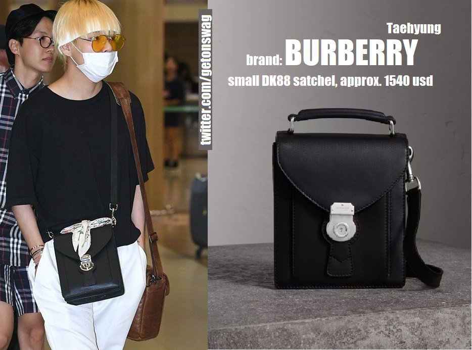 burberry small dk88 satchel black