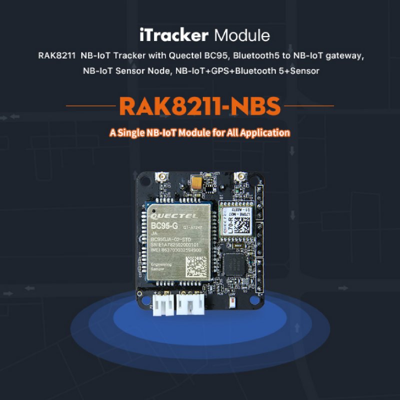 RAKwireless's tweet photo. RAK8211-NBS Bluetooth 5 iTracker NB-IoT GPS Tracker Module, BC95 Support Global band, Triaxial Acceleration Sensor, #NORDIC52832. For more details visit https://t.co/TT3ECnFclM
#Bluetooth5 #iTracker #NB_IoT #BC95 #IoT #GPS #BLE #Sensor #Triaxial https://t.co/vJ80Y8vSzJ