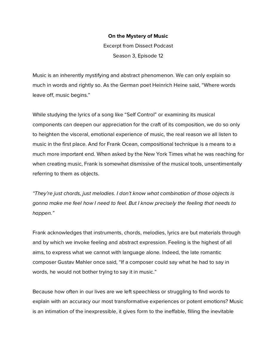 dissectpodcast's tweet photo. A handful of you asked for the script of the "Self Control" closing monologue. Your wish, my command. https://t.co/ajx1d6WuEx