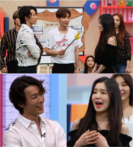 Irene ìì´ë¦° News On Twitter Photo 180809 Irene W Super Junior Donghae Xtvn Super Tv 2 Still Previews