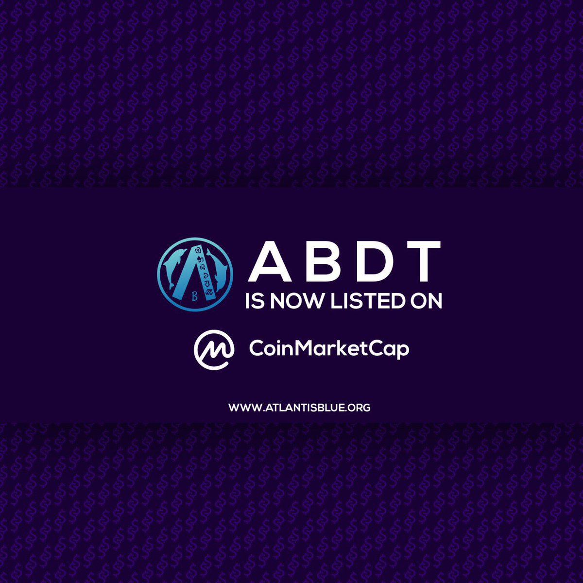 ABDT now on CoinMarketCap
#cryptocurrency #altcoin #AtlantisBlue #investing #investment #trading #opportunity #blockchain #bitcoin #luxury #gems #ABDT