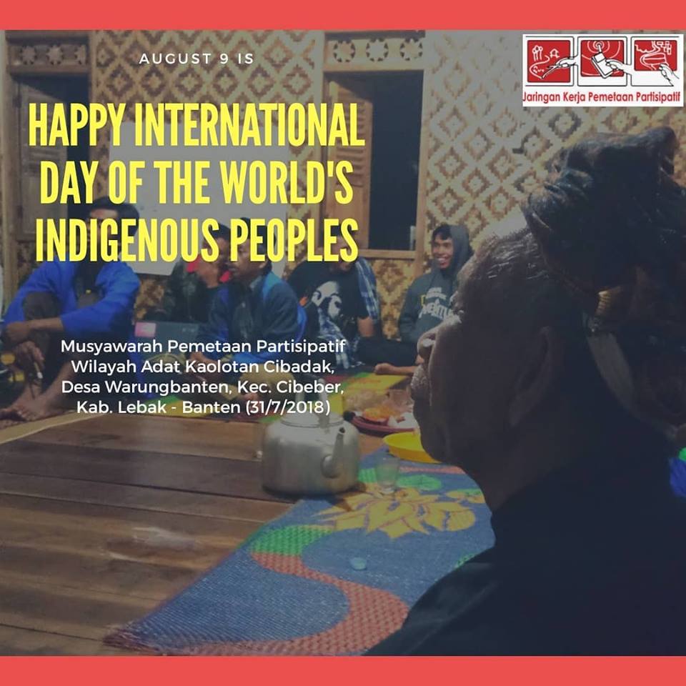Happy International Day of the World's Indigenous Peoples @RumahAMAN @AbdonNababan @PeduliAdat @hanavink @petakampung @andikhardiyanto  @denyrahadian @rsombolinggi @abdiakbar