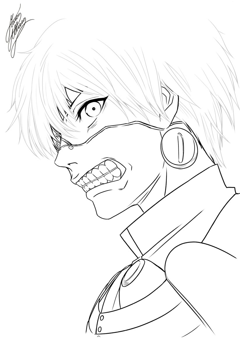 Tokyo Ghoul Coloring Pages