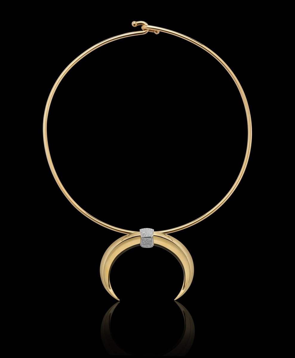 Make a neckline statement in our Tusk pendant with diamonds💎🦏