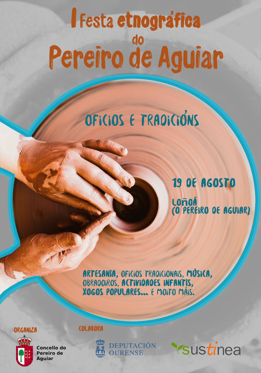 Xa queda pouco para a Festa Etnográfica do Pereiro de Aguiar en Loñoá. Teremos oficios tradicionais, artesanía, música, comida, xogos e moito máis. Vés?