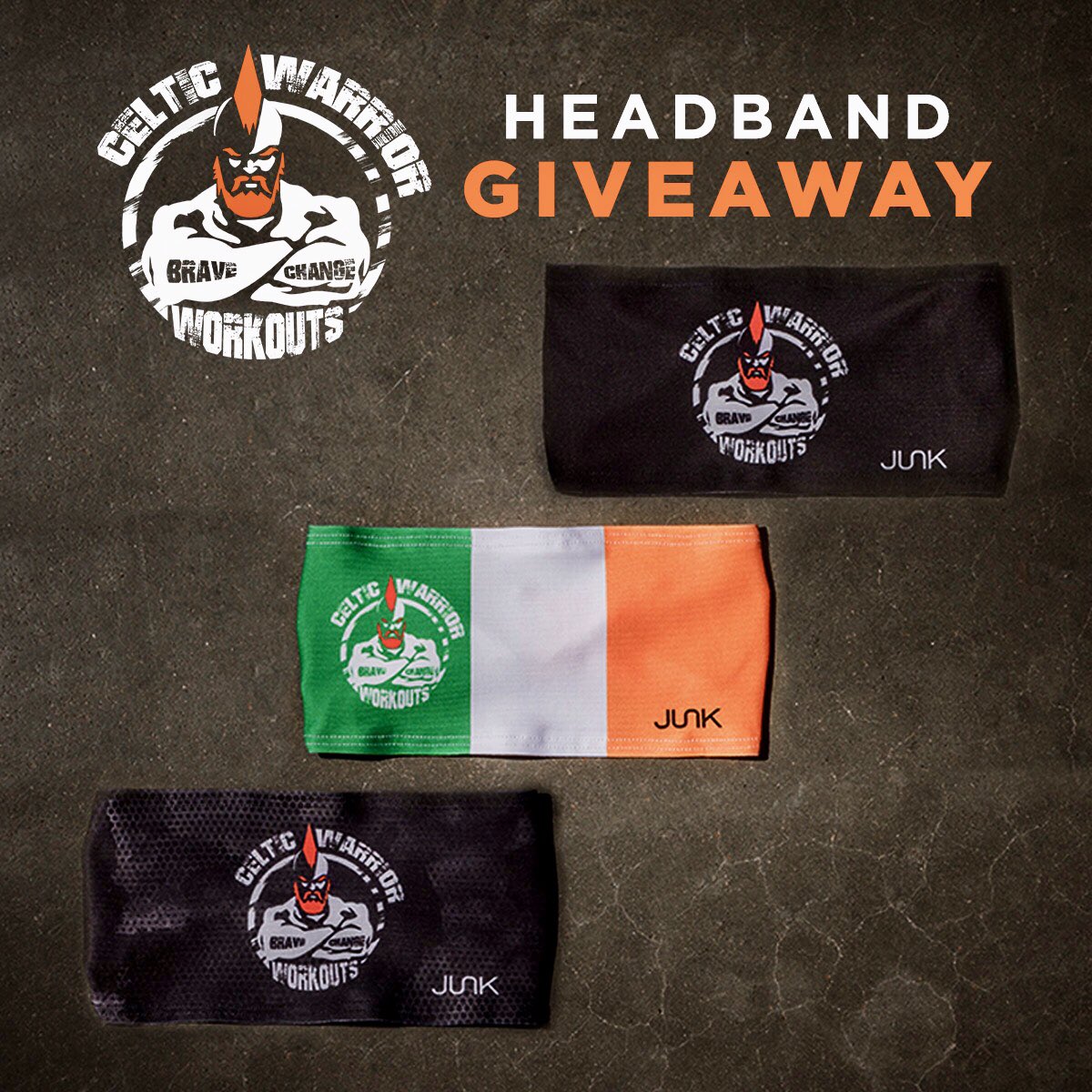 WWESheamus's tweet photo. WIN 3 #CelticWarriorWorkouts Custom @junkbrands Headbands! 
4 Lucky Winners Will Be Chosen on August 10th... To Enter click the link https://t.co/mhnqsnirr3 https://t.co/PrM20X5q06