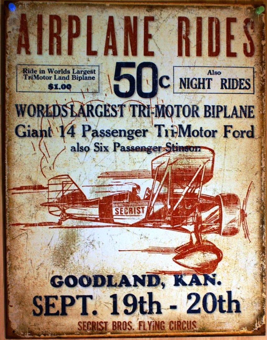 NEWS du jour !
plaque airplaine rides avion tole deco aviation pub affiche 
prix : 19,00 €
 hotrodspirit.com ou deco-us.com