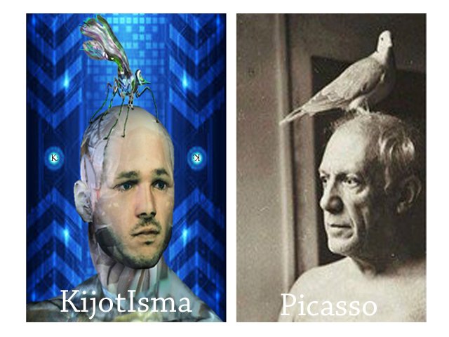#kijotisma y #picasso pajaro en la cabeza.