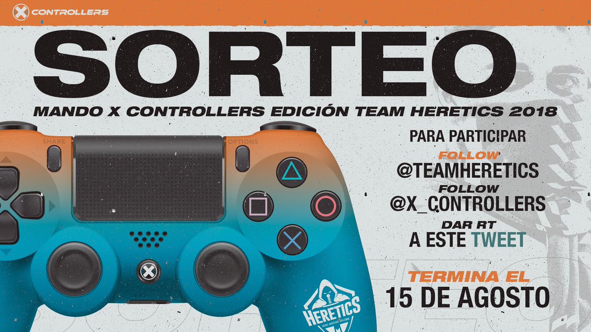 TeamHeretics's tweet image. SORTEO del mando oficial de Heretics gracias a @X_Controllers, para participar:

➡ Follow a @X_Controllers 
➡ Follow a @TeamHeretics 
➡ Dar RT al tweet.

Termina el 15 de Agosto, #VamosHeretics