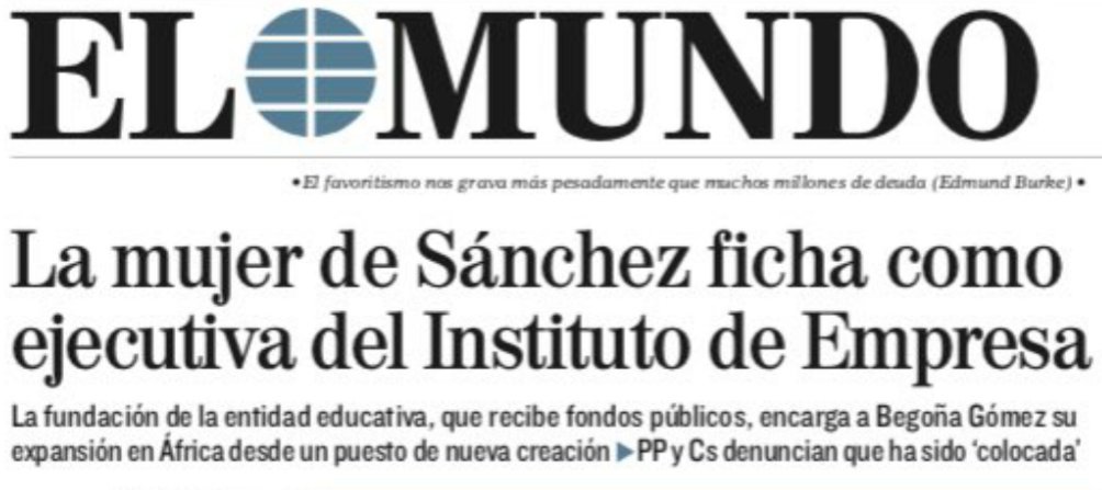 raul_chueca's tweet photo. .@sanchezcastejon hizo la moción de censura para 'librarnos' de la corrupción endémica del @PPopular ... ahora se crea un puesto nuevo en una entidad que recibe subvenciones públicas, es elegida su mujer. Con el #Biparty
nada cambia #Ineptocracia #DedazosSánchez
#EleccionesYa https://t.co/5RKg0vp8cC