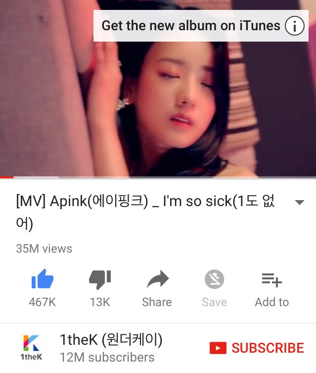 ApinkVotes's tweet image. 🚨MASS STREAMING FOR I&apos;M SO SICK MV STARTS NOW🚨

1thek Channel: m.youtube.com/watch?v=F4oHuM…
Apink Official Channel: m.youtube.com/watch?v=_U3yC1…

📍Our aim is to reach 40M combined views til SUNDAY and currently we have 36.7M views. 

GO FOR 37M TODAY, PANDAS!

#Apink #ImSoSick6thWin