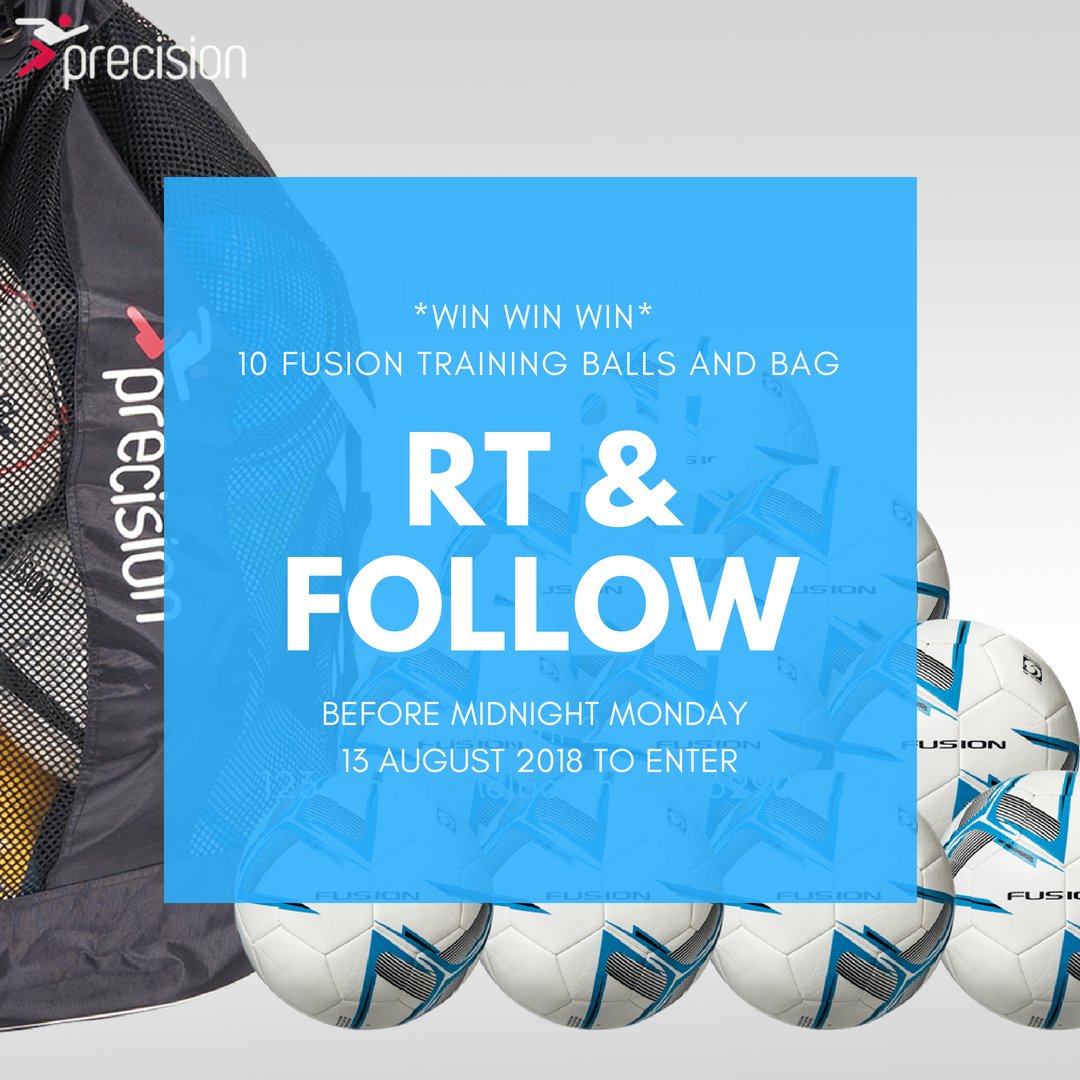 PrecisionGk's tweet photo. #WIN | 🔟 #Precision Fusion training balls and bag ⚽️

RT &amp; Follow by midnight tonight to enter the prize draw! 

(Terms: https://t.co/UXOogeFm4Y) https://t.co/qQkxQvB0Ve
