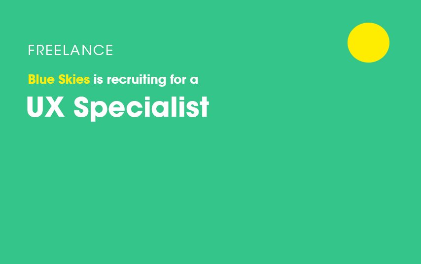 I'm always on the look out for talented UX Specialists.. I work with some great companies/agencies in the Midlands that use freelancers with this skill set remotely, get in touch if you'd be interested - let's work together! #UX #freelance